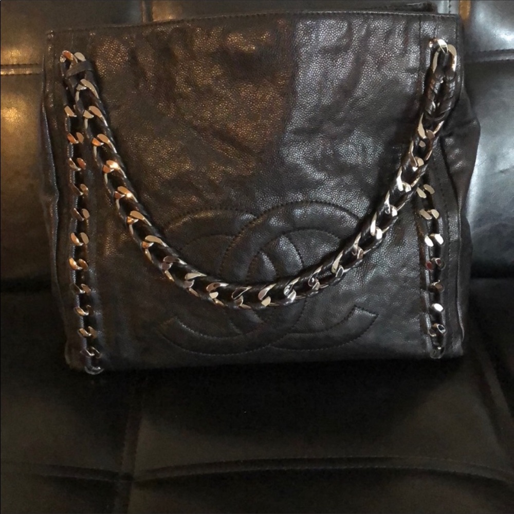 Chanel shoulder tote handbag